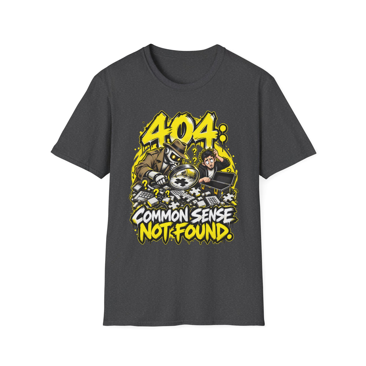 404 Common Sense Not Found Graphic T-Shirt